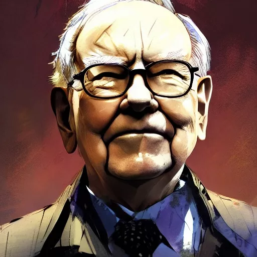 Warren Buffett looking proud - ai impression