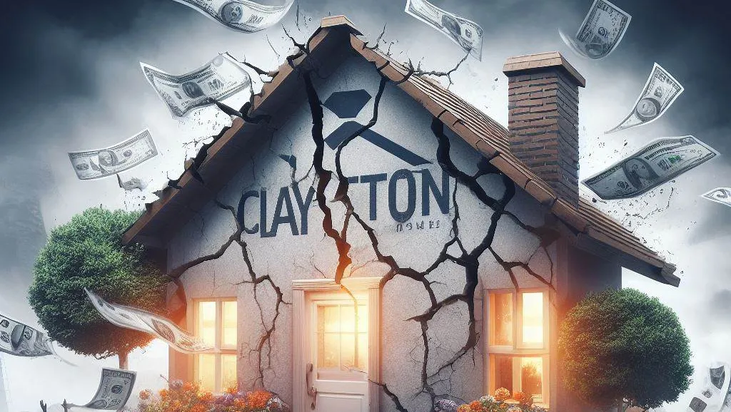 Clayton Homes on fire because of high interest rates - ai impression