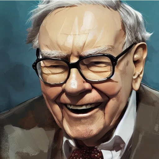 Warren Buffet laughing because of the nice Sees Candies acquisition