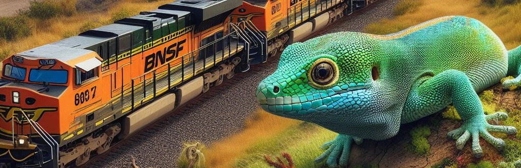 Bnsf Train And Gecko Sustainable Future Berkshire Hathaway