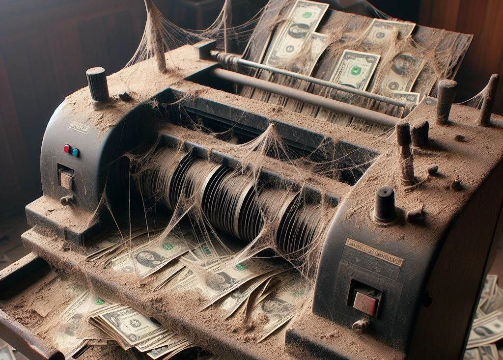 Money Printing Machine Lonely Not Used