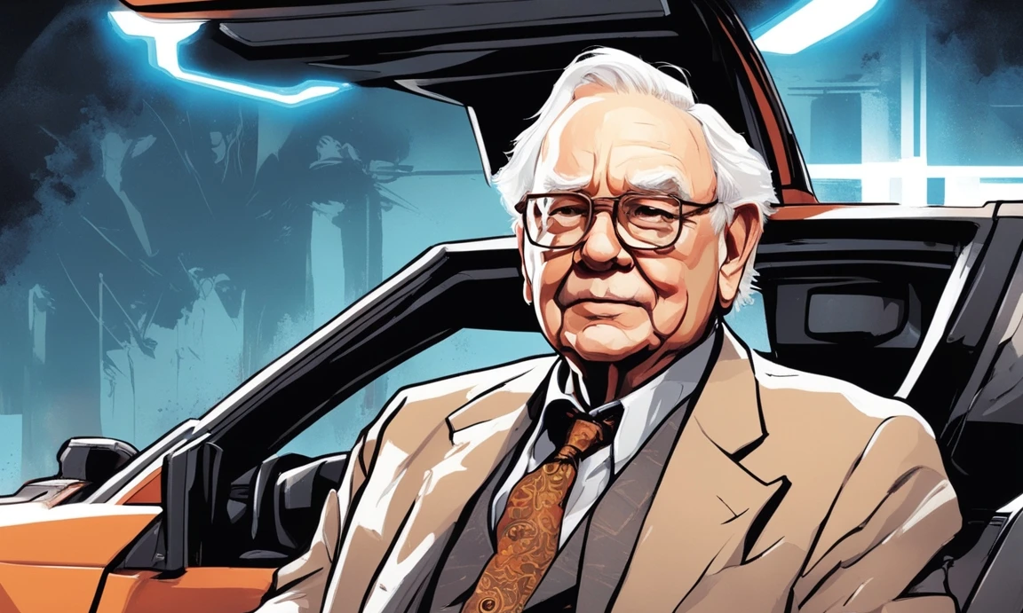 Warren Buffett Back To The Future 1987 Texaco Delorean