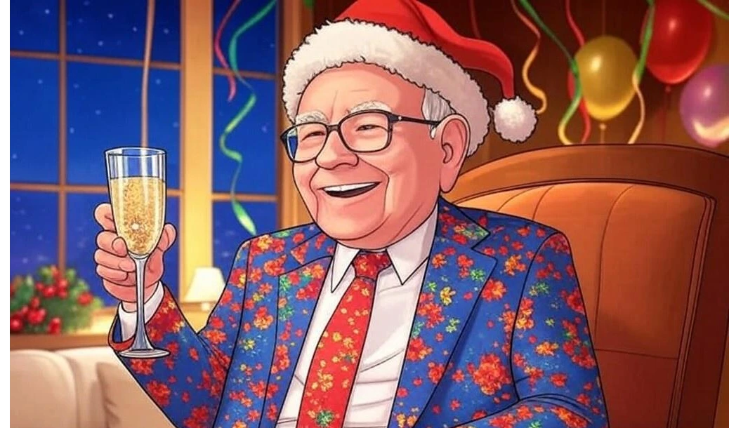 Warren Buffett Celebrating New Years Eve 2025