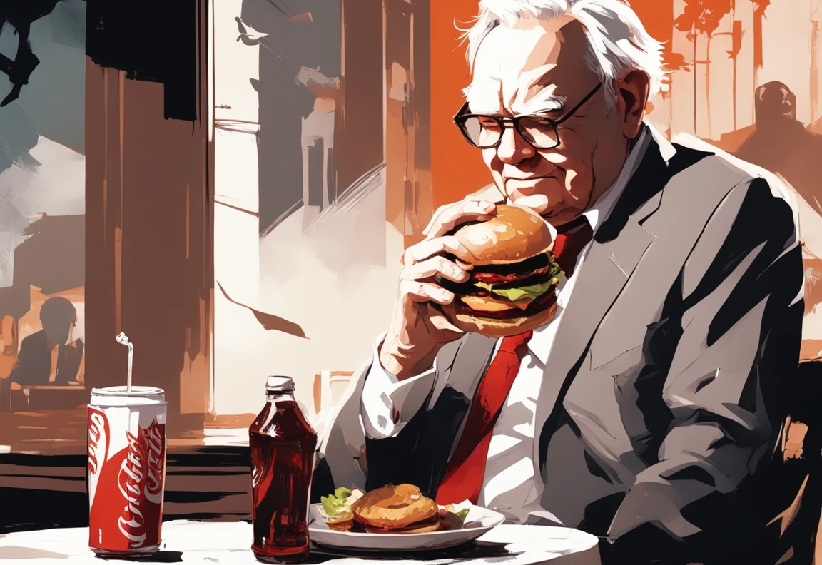 Warren Buffett In A Pilot Flying J Truck Stop Eating A Burger Drinking A Coke Reflecting On The Acquisition