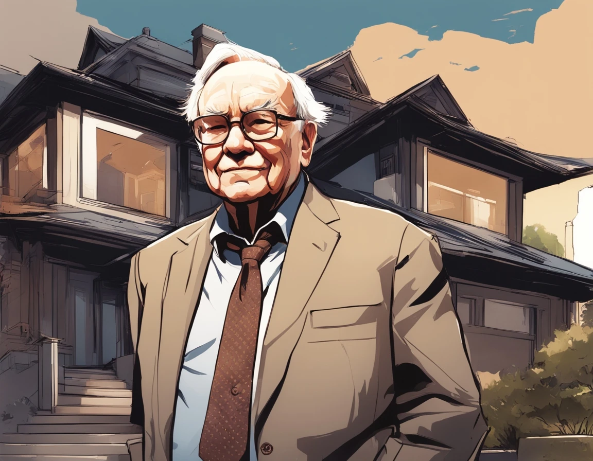 Warren Buffett In Front Of A Modern House Berkshire Hathaways Clayton Homes Has A Long Tradition To Provide Affordable Housing