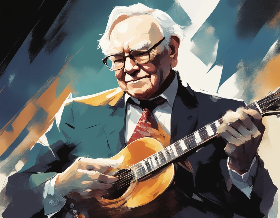 Warren Buffett Plays The Guitar At The Woodstock For Capitalists