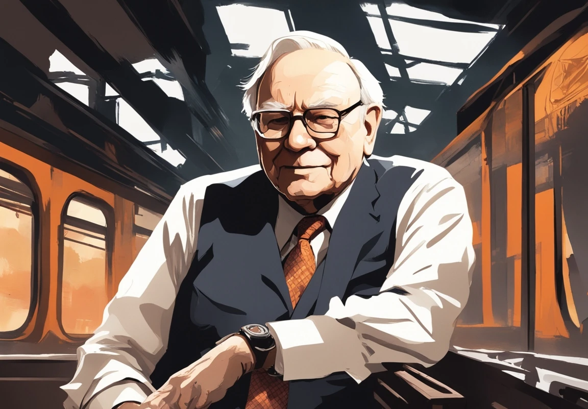 Warren Buffett Relaxed In Bnsf Passenger Train
