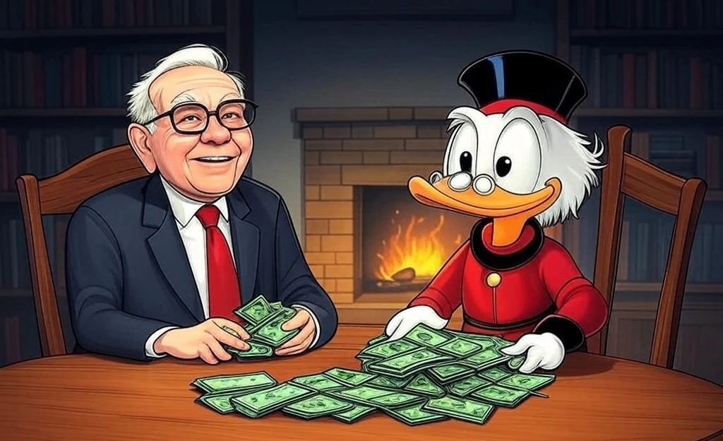 Buffett Scrooge Count Money