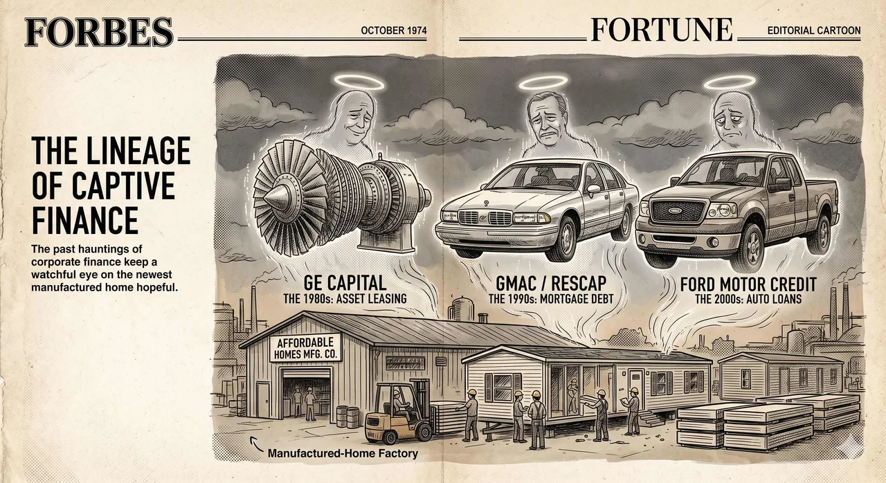 Three ghosts of captive finance: GE Capital, GMAC/ResCap, Ford Motor Credit